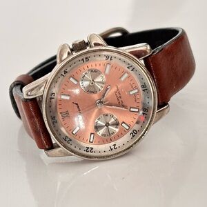 vintage Osirock quartz watch leather band new battery